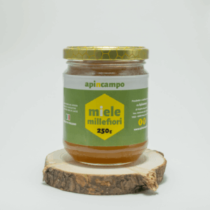Miele Millefiori Biologico Apincampo vaso da 250g prodotto in Umbria